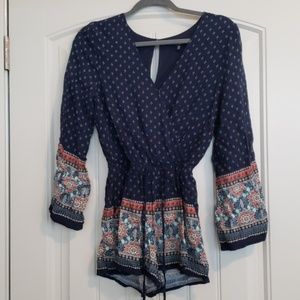 one clothing Dresses - Patterned Romper one clothing Dresses - Patterned Romper